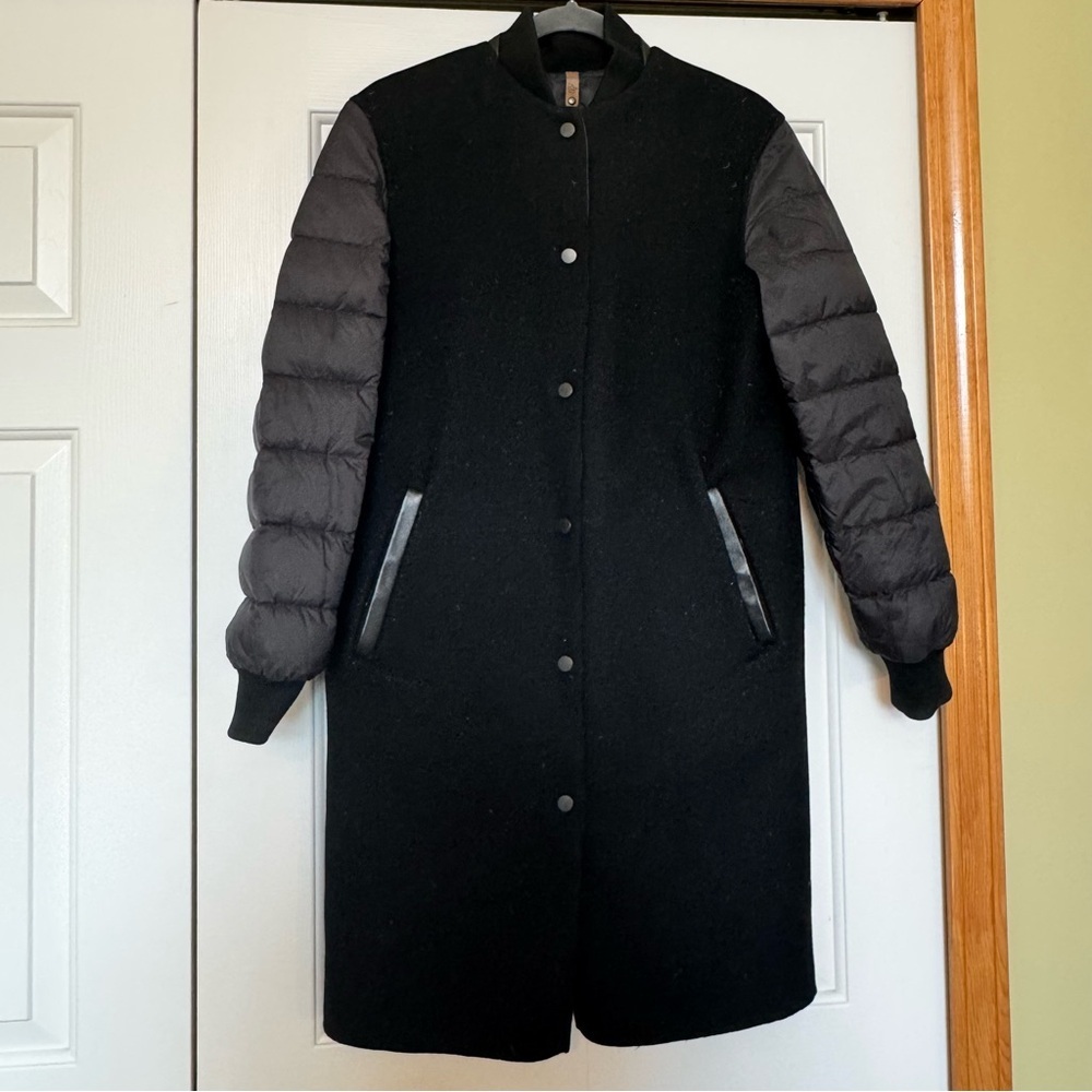 Mackage Marlon Reversible Wool / Down Filled Women’s Jacket - Picture 12 of 15